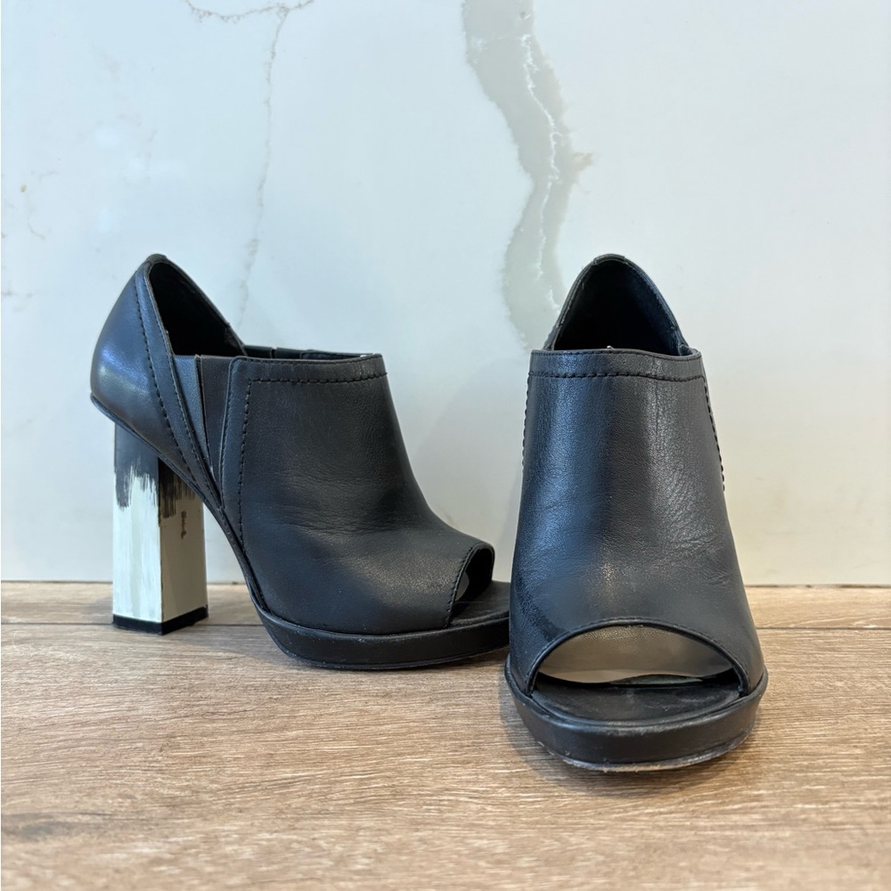10 Crosby Derek Lam Peep-Toe Booties Pump